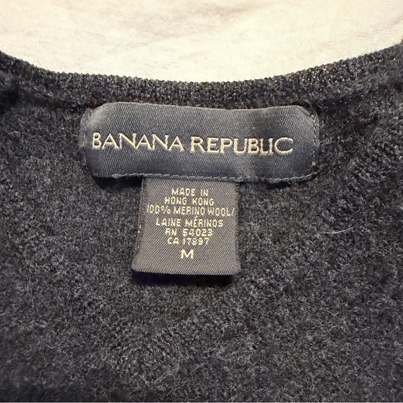 Vtg Banana Republic Merino Wool Sweater - Picture 3 of 3